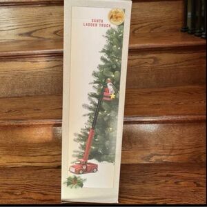 Cracker Barrel Mr. Christmas Motion Musical African American Santa Ladder Truck